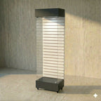 Vitrina 60x40 Ranurado SB Negro