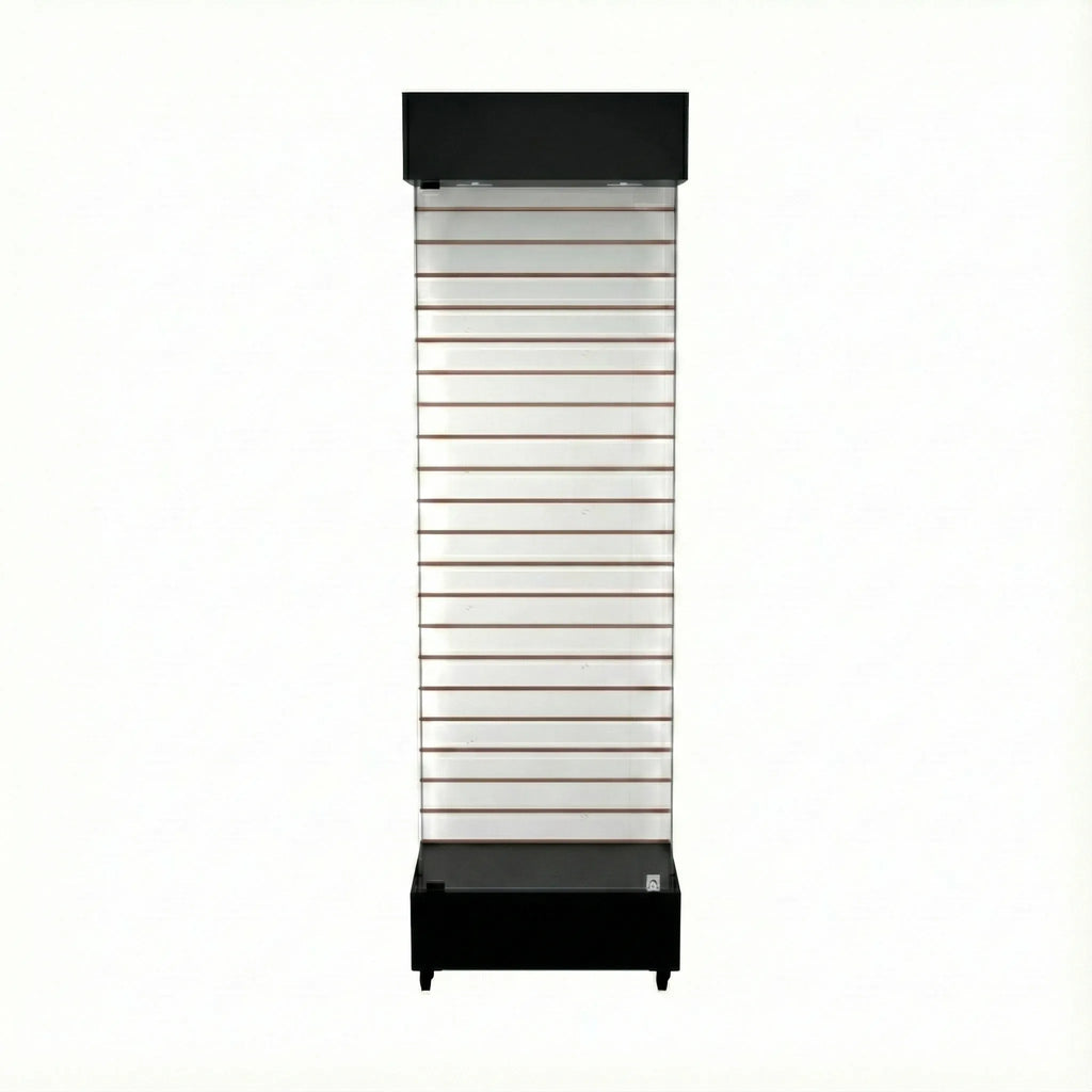 Vitrina 60x40 Ranurado SB Negro