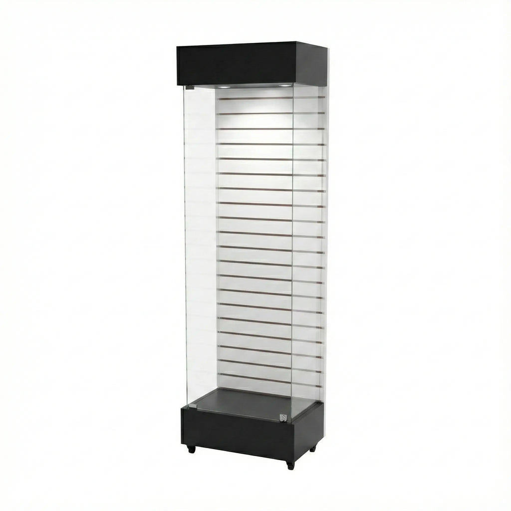 Vitrina 60x40 Ranurado SB Negro