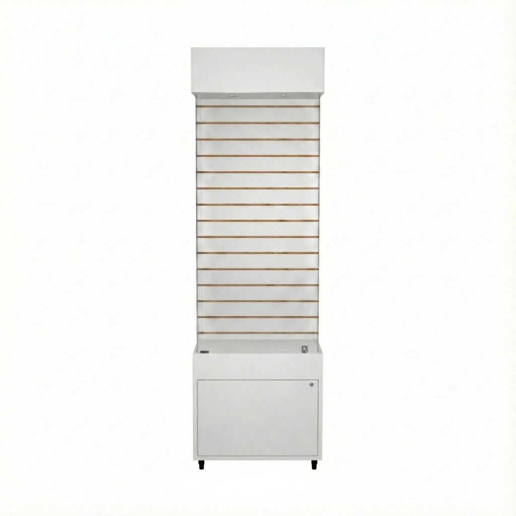 Vitrina 60x40 Ranurado CB Blanco