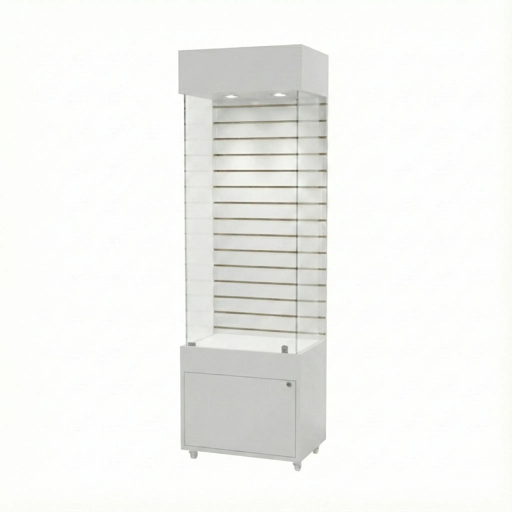 Vitrina 60x40 Ranurado CB Blanco