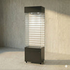 Vitrina 60x40 Ranurado CB Negro