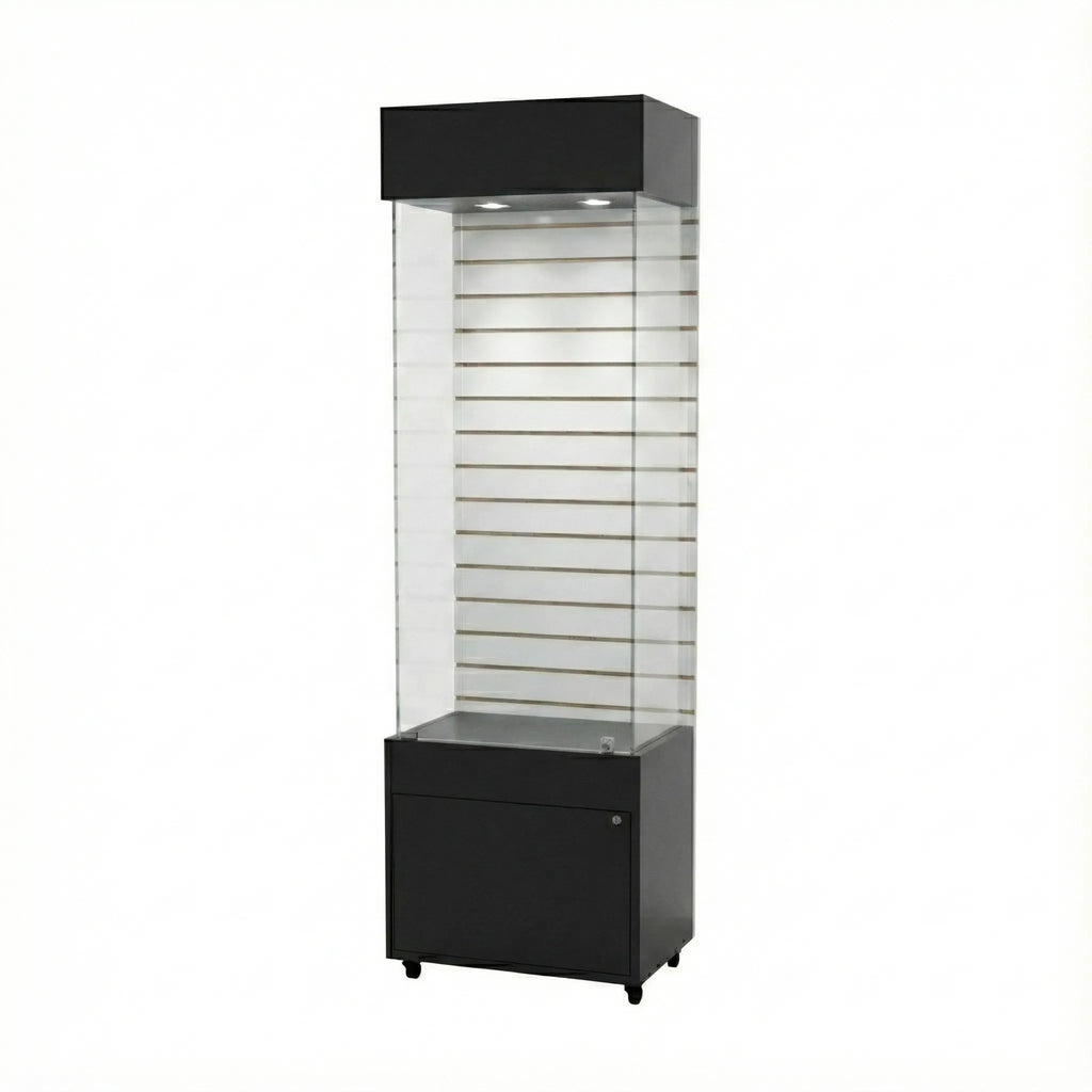 Vitrina 60x40 Ranurado CB Negro