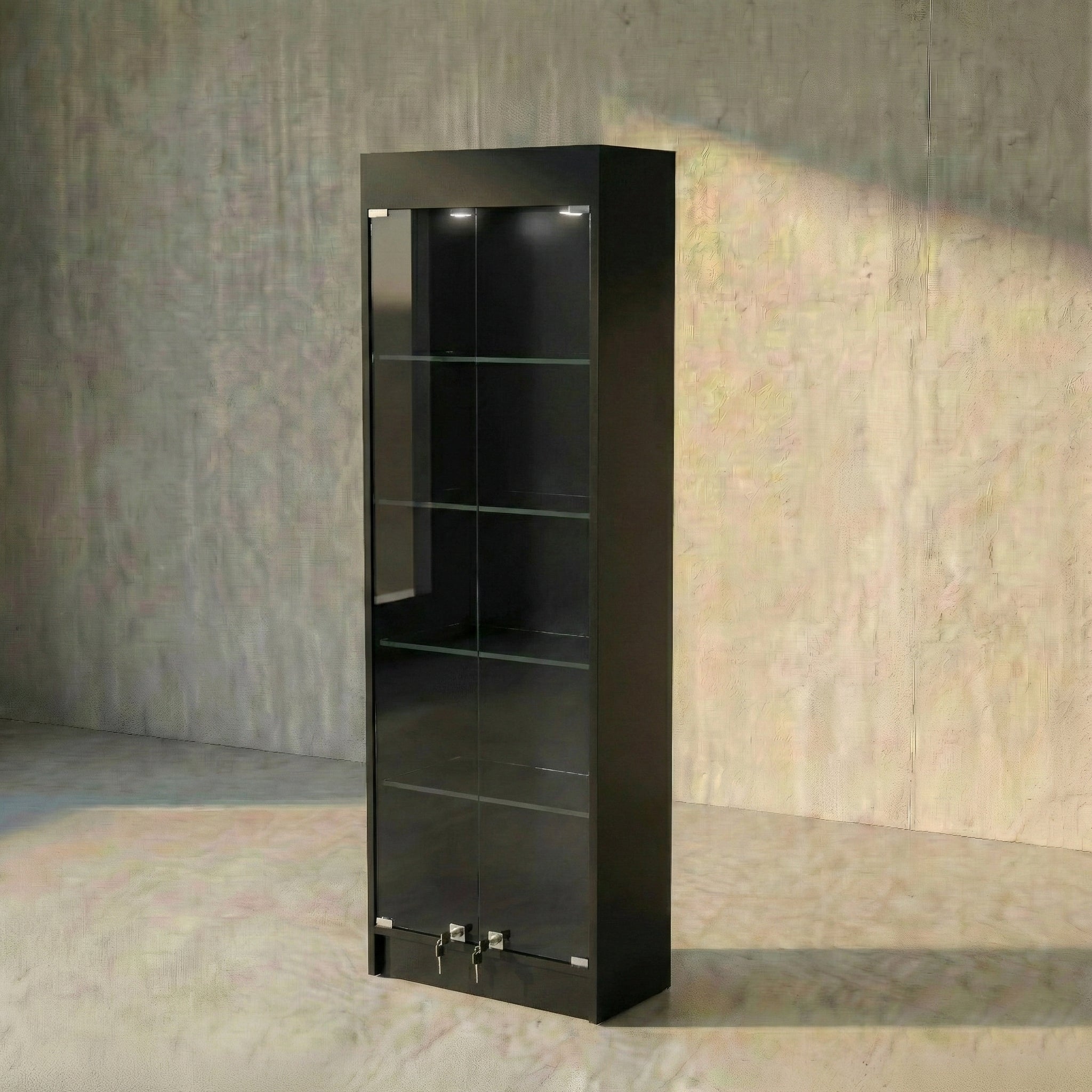 Vitrina Mural Melaminica Para Exhibición  60x33x180cm