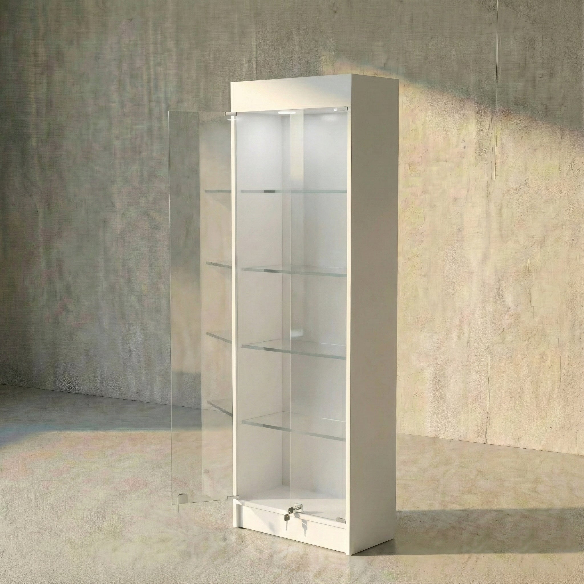 Vitrina Mural Melaminica Para Exhibición  60x33x180cm