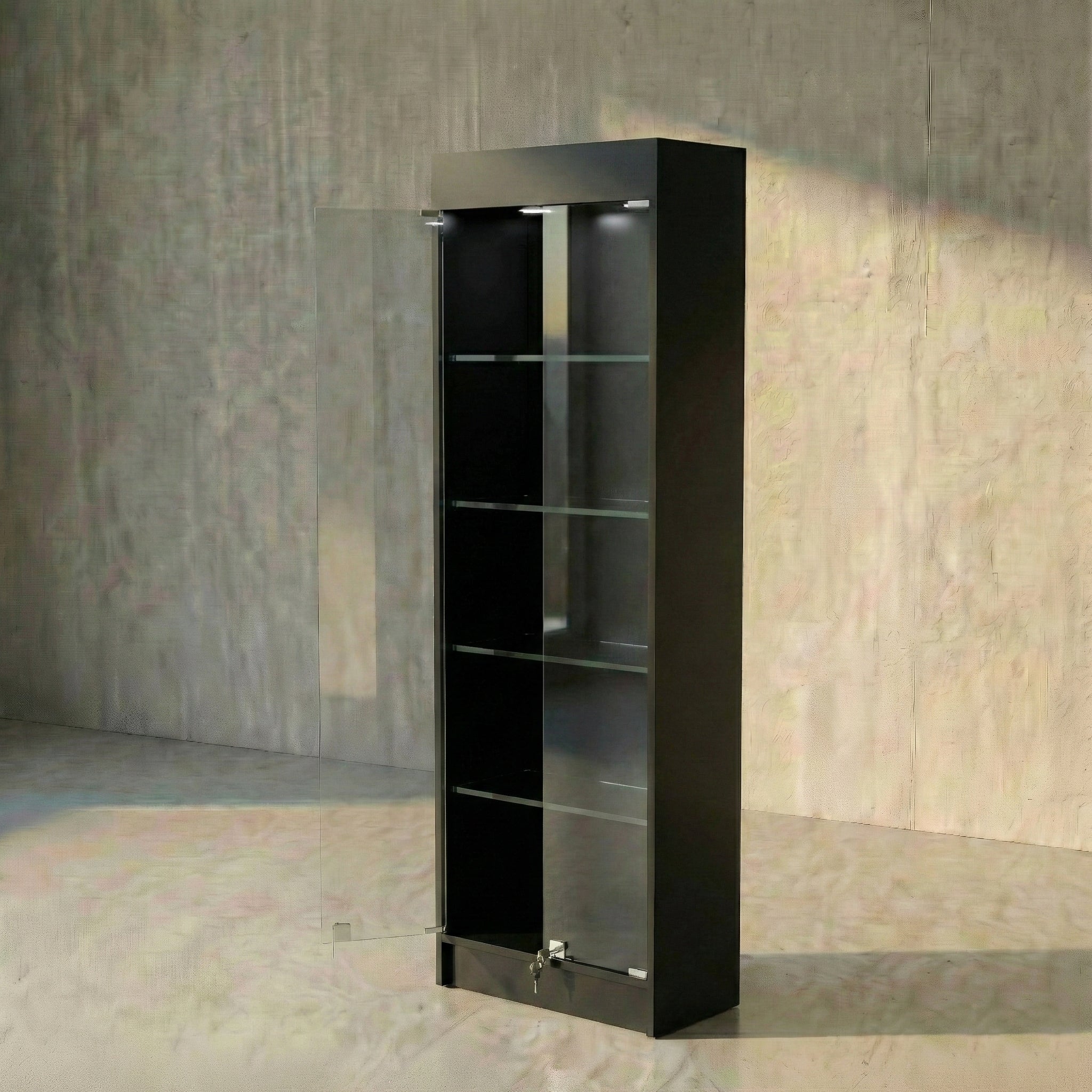 Vitrina Mural Melaminica Para Exhibición  60x33x180cm