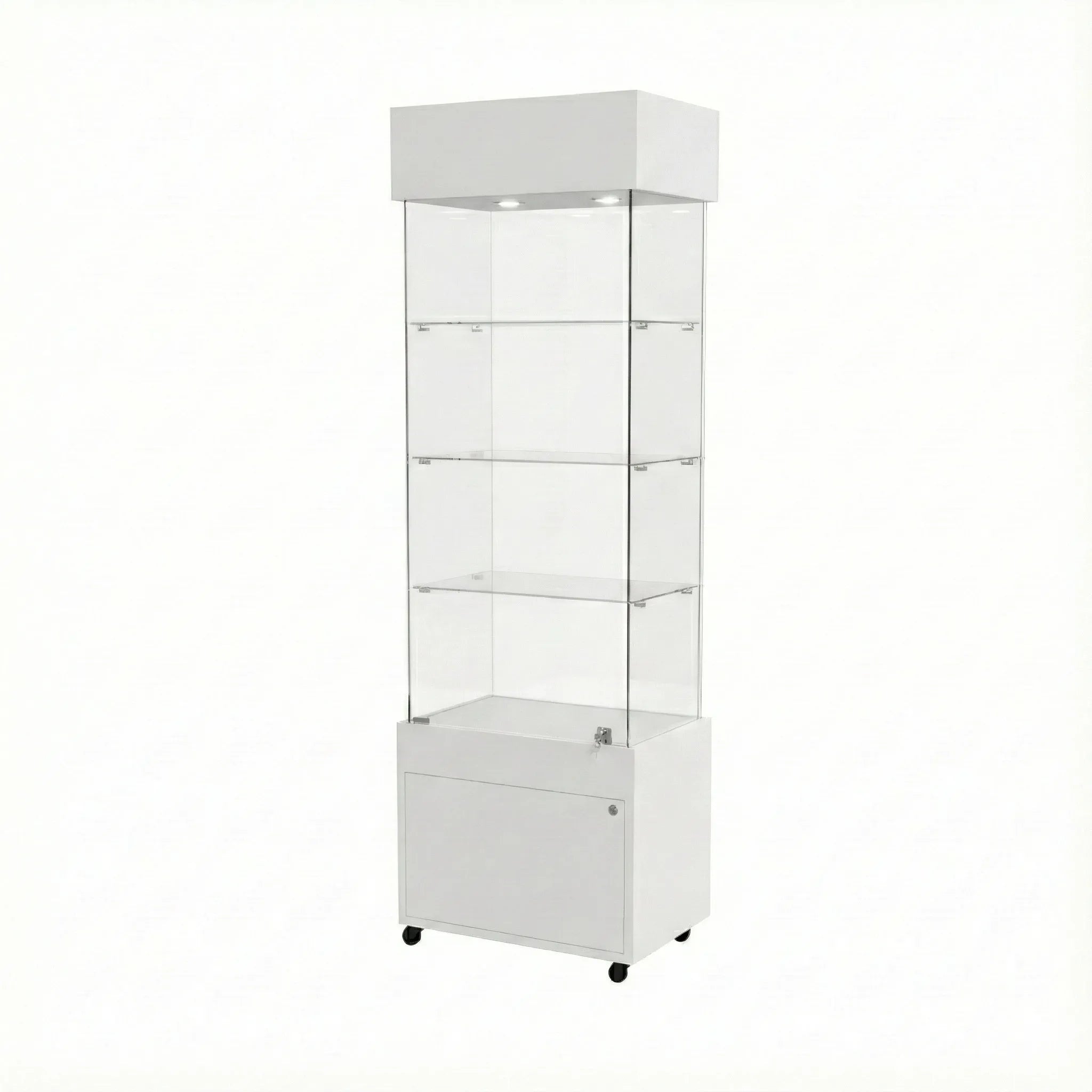 Vitrina Panorámica Para Exhibición Con Bodega 60x40x196cm