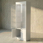 Vitrina Mural Melaminica Para Exhibición Con Bodega 70x40x200cm