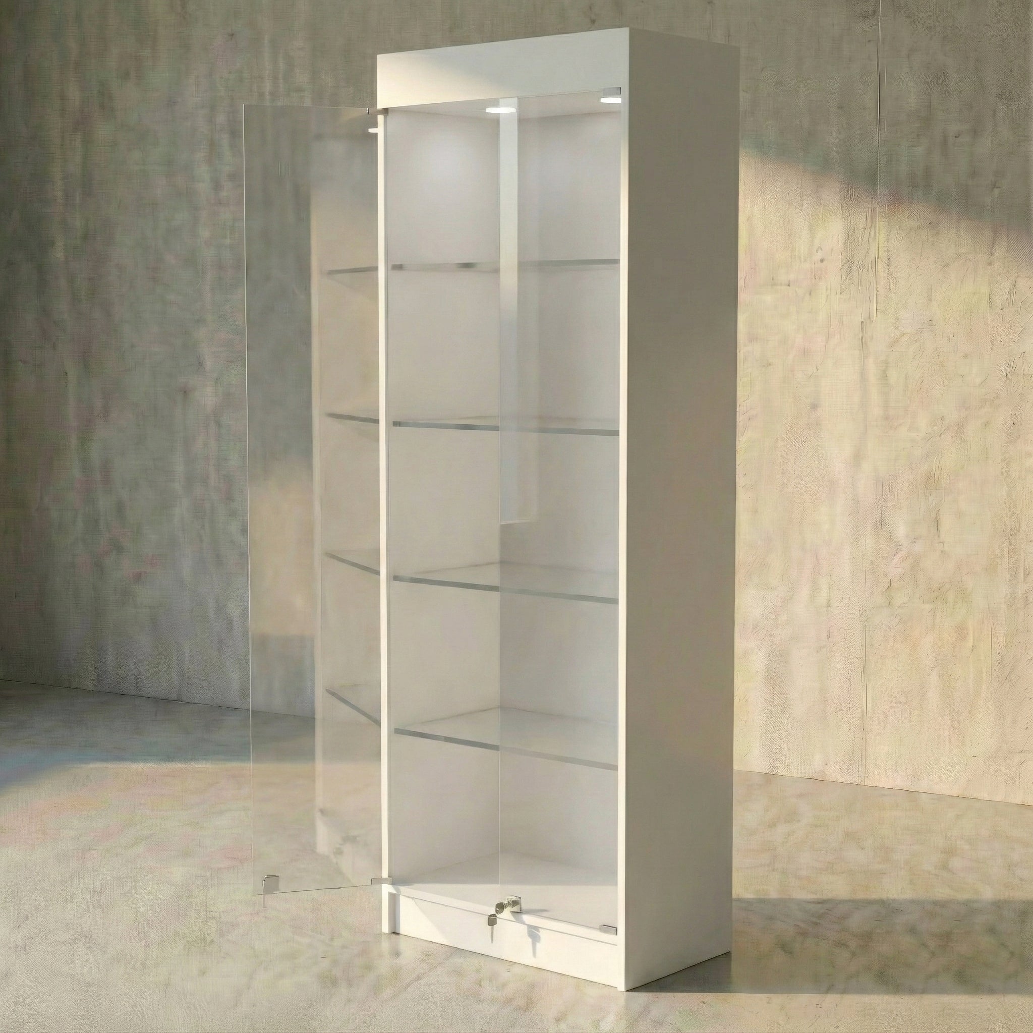 Vitrina Mural Melaminica Para Exhibición 70x40x200cm