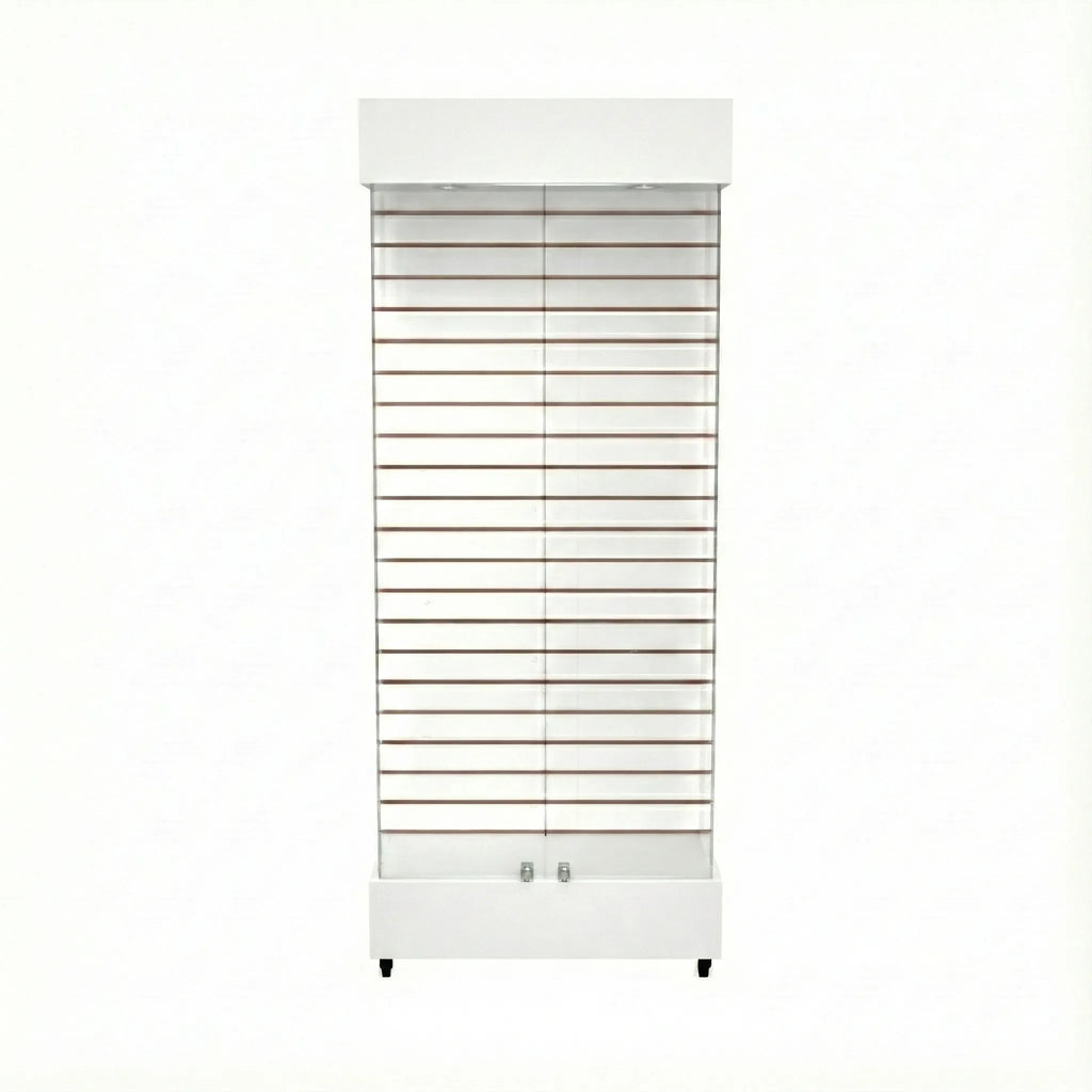 Vitrina 80x40 Ranurado SB Blanco