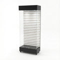 Vitrina 80x40 Ranurado SB Negro