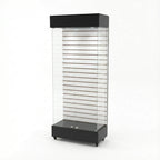 Vitrina 80x40 Ranurado SB Negro