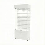 Vitrina 80x40 Ranurado CB Blanco