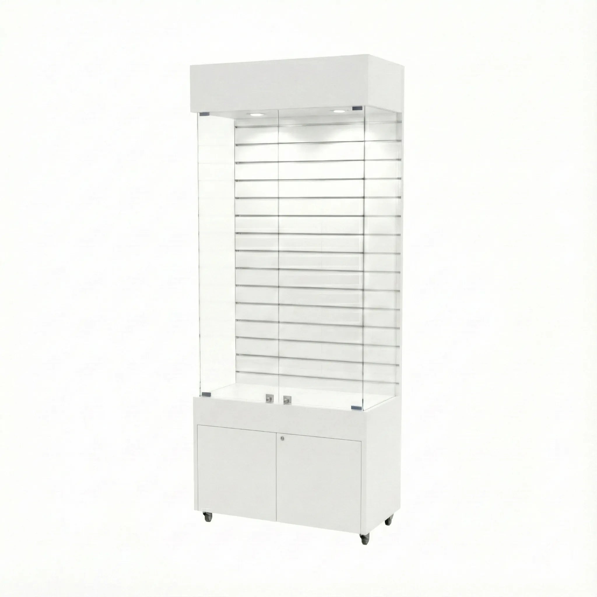 Vitrina 80x40 Ranurado CB Blanco