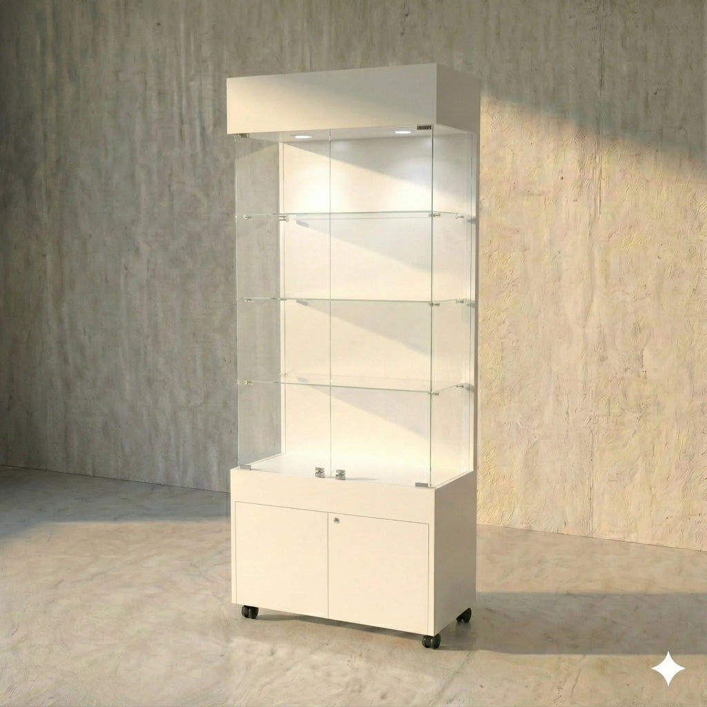 Vitrina 80x40 Liso CB Blanco