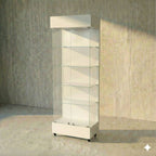 Vitrina 80x40 Liso SB Blanco