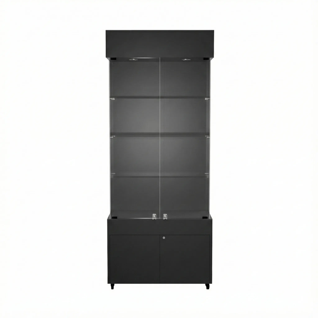 Vitrina 80x40 Liso CB Negro