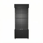 Vitrina 80x40 Liso CB Negro