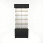 Vitrina 80x40 Ranurado CB Negro