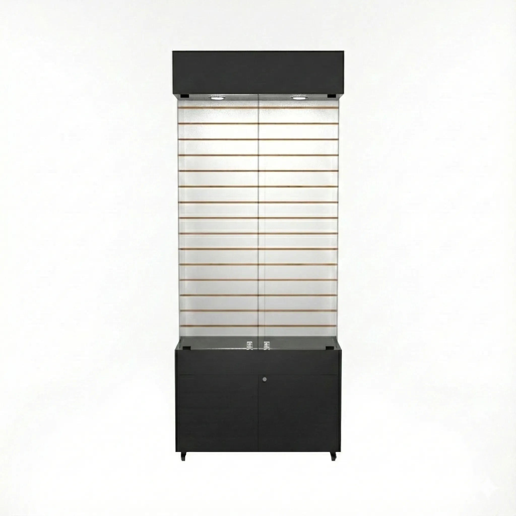 Vitrina 80x40 Ranurado CB Negro