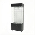 Vitrina 80x40 Ranurado CB Negro