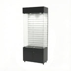 Vitrina 80x40 Ranurado CB Negro