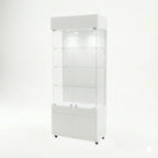 Vitrina 80x40 Liso CB Blanco