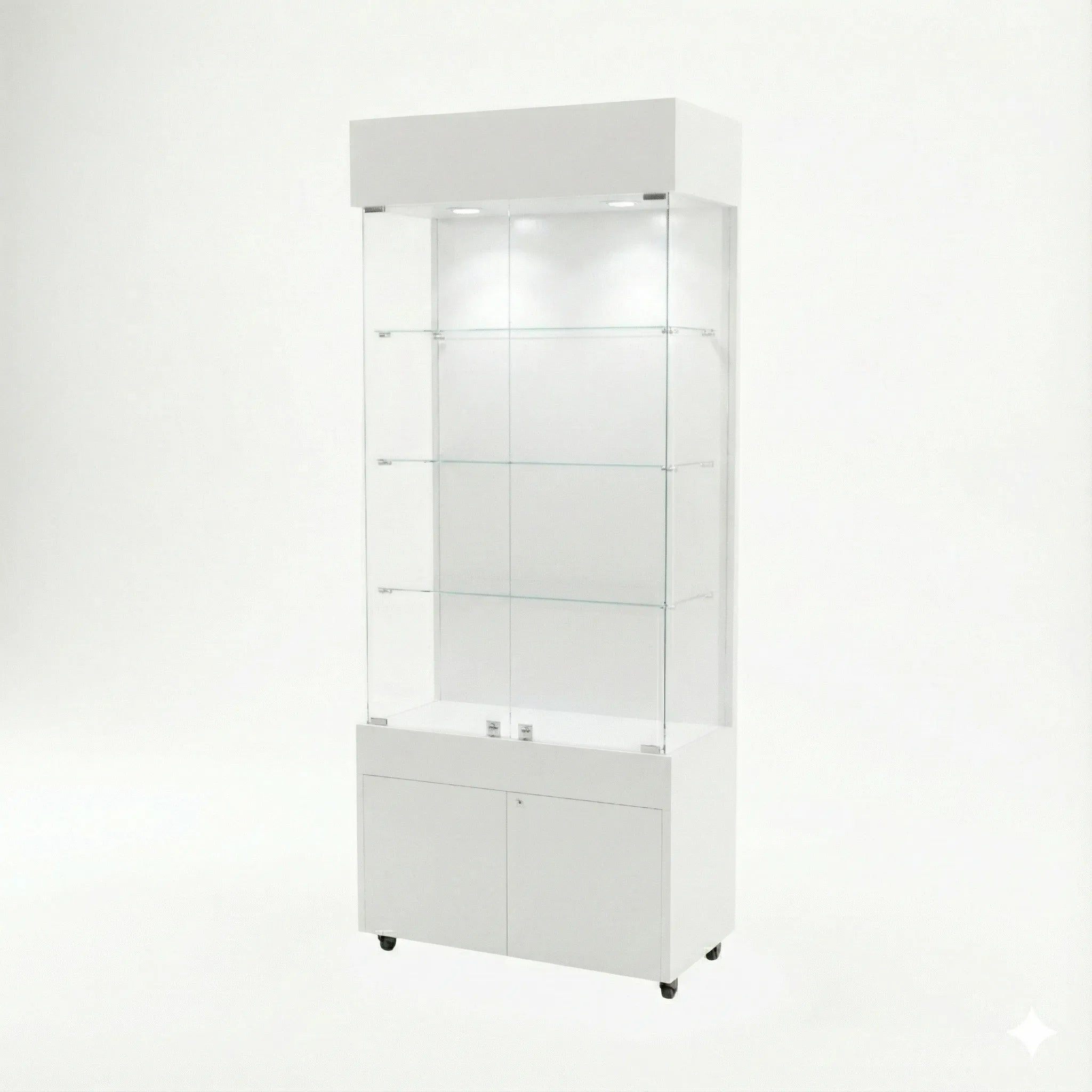 Vitrina 80x40 Liso CB Blanco