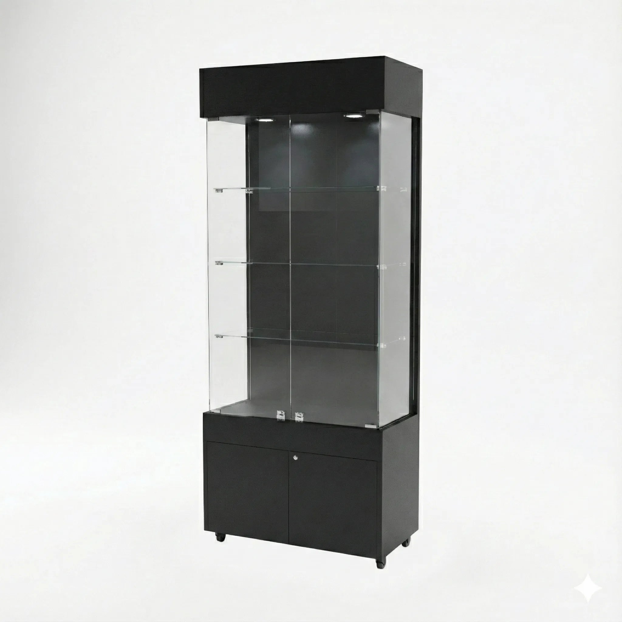 Vitrina 80x40 Liso CB Negro