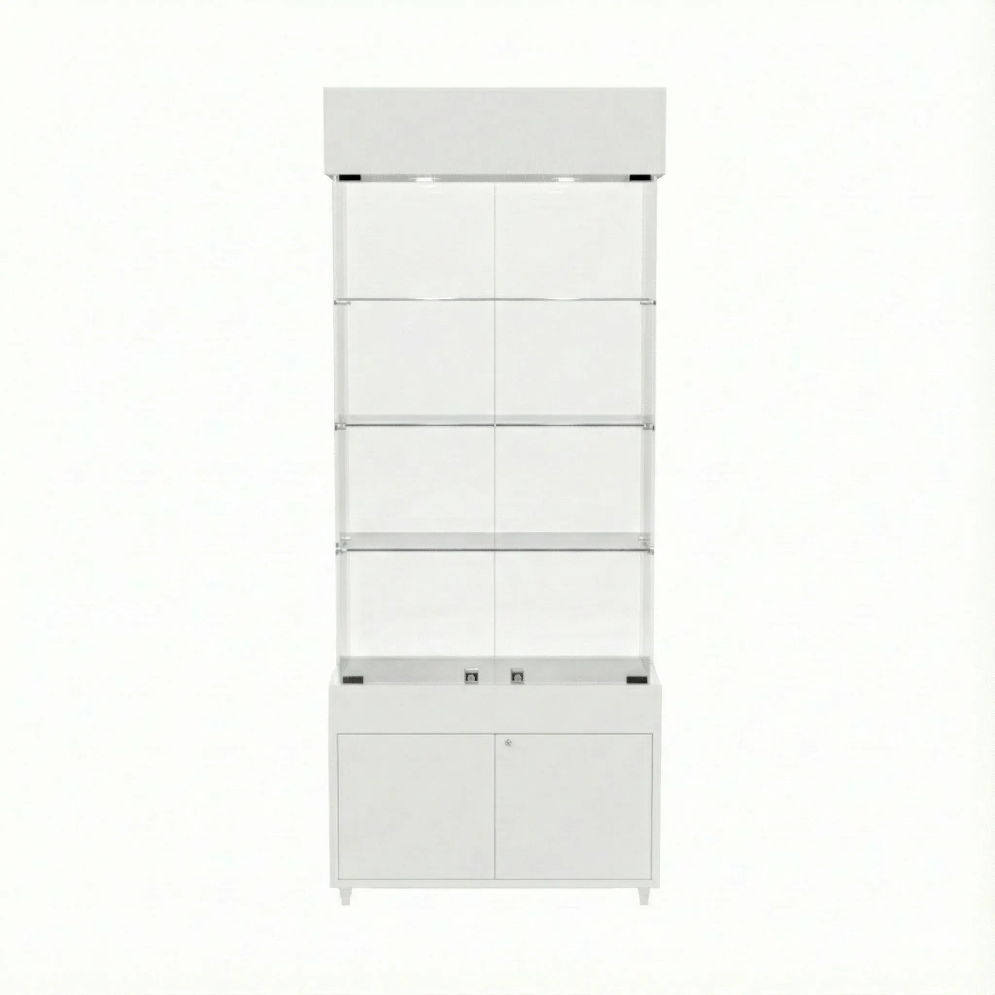 Vitrina Panorámica Para Exhibición Con Bodega 80x40x196cm