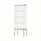 Vitrina Panorámica Para Exhibición Con Base Metal 60x40x180