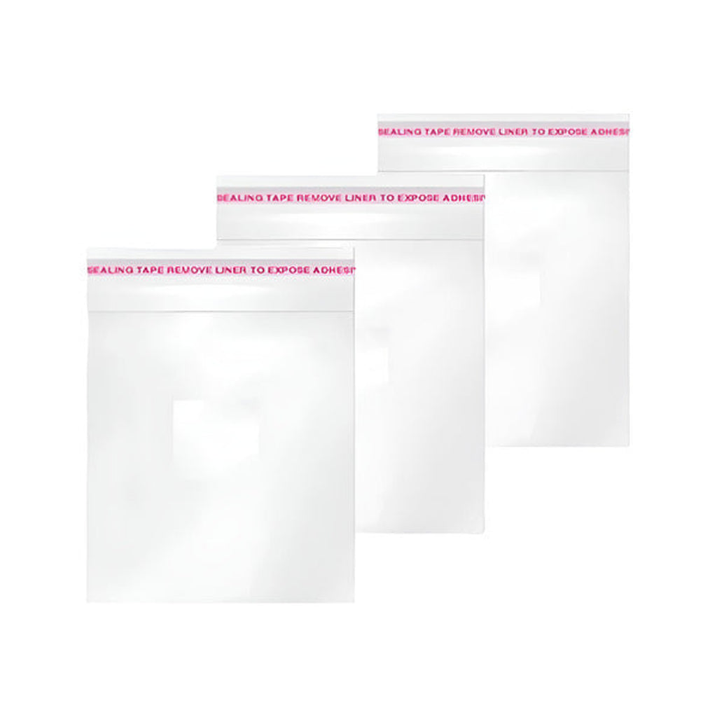 Bolsas De Celofán Transparente Con Adhesivo De 16x24 Cm Blanco Liso, 1000 Unidades
