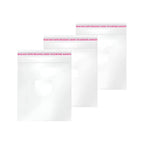 Bolsas De Celofán Transparente Con Adhesivo De 16x24 Cm Blanco Liso, 1000 Unidades