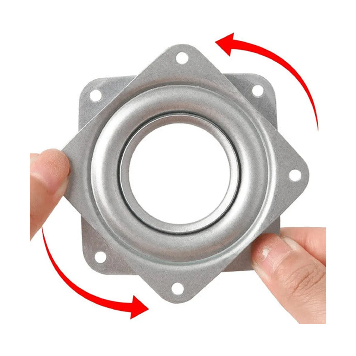 Base Giratoria Rodamiento De Bolas 9,4 cm Gris