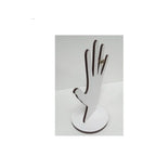 Exhibidor En Forma De Mano Para Anillos Blanco