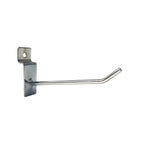 Ganchos De 15cm Para Panel Ranurado Delgado, 40 Unidades Color Cromo