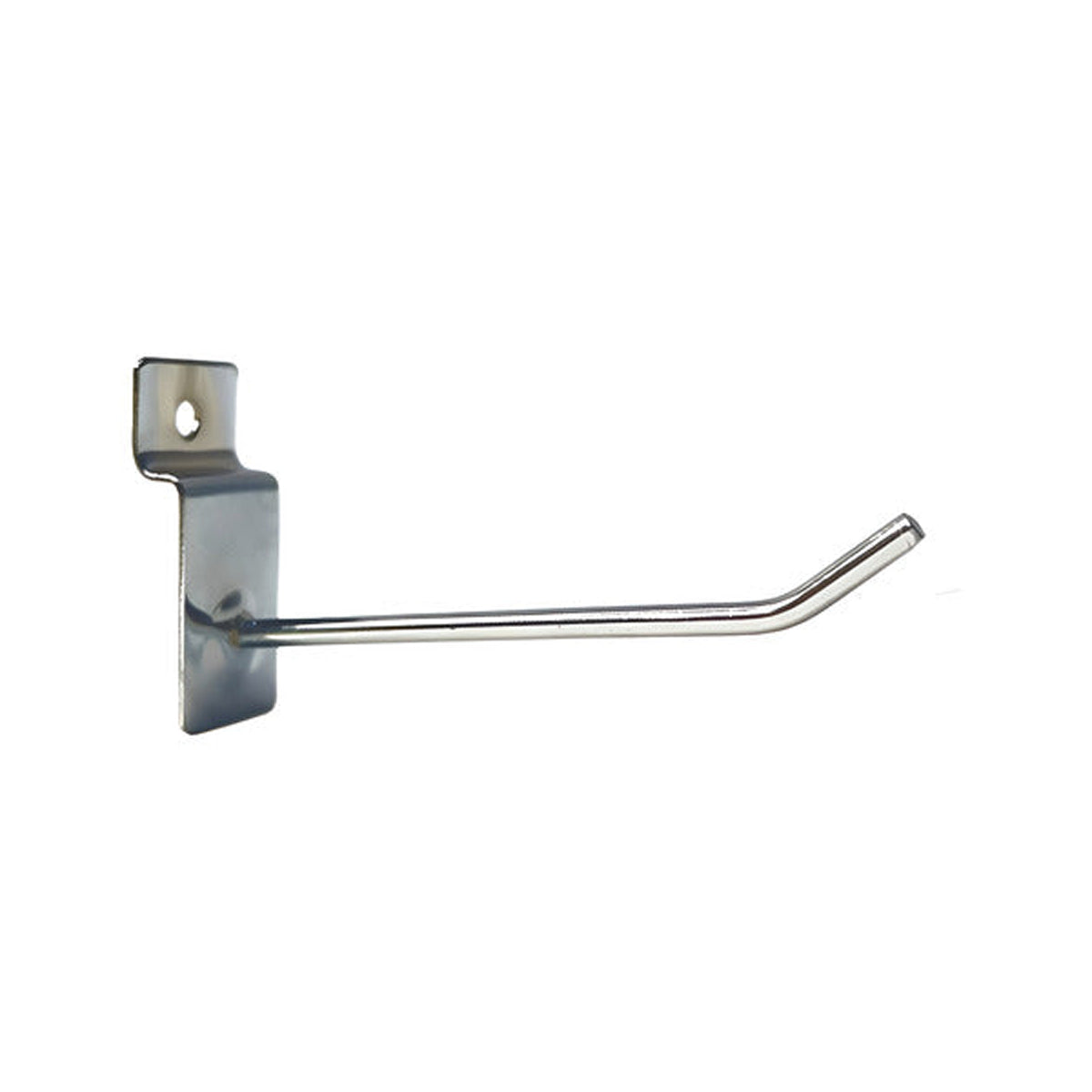 Ganchos De 15cm Para Panel Ranurado Delgado, 40 Unidades Color Cromo