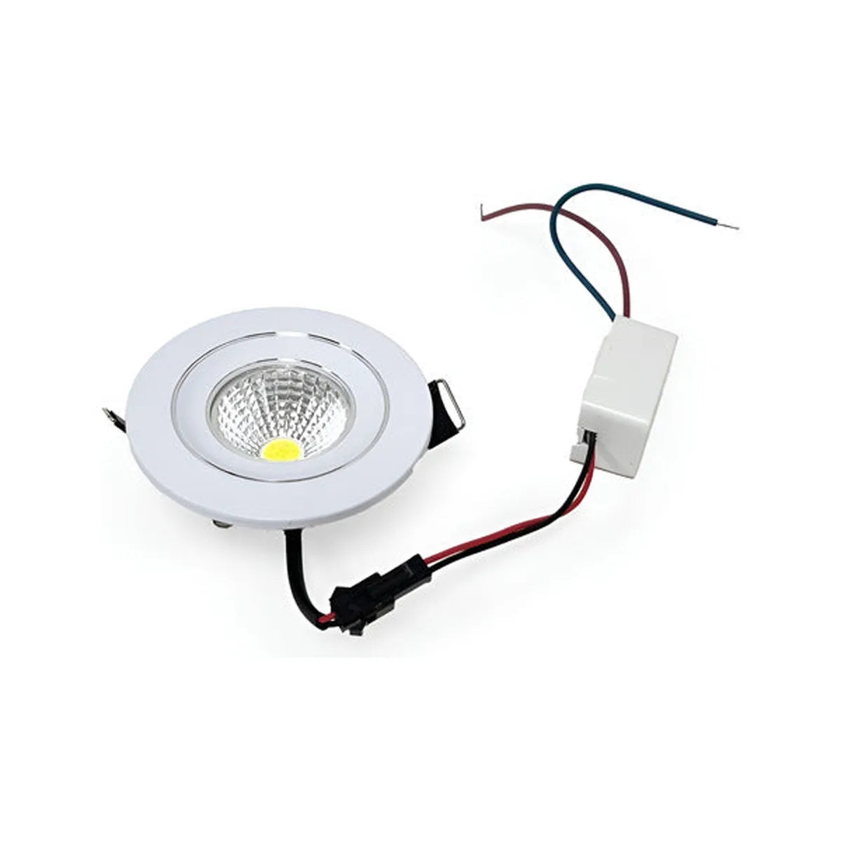 Foco Fijo Led Plafón Redondo Empotrado 5w Luz Blanca Blanco