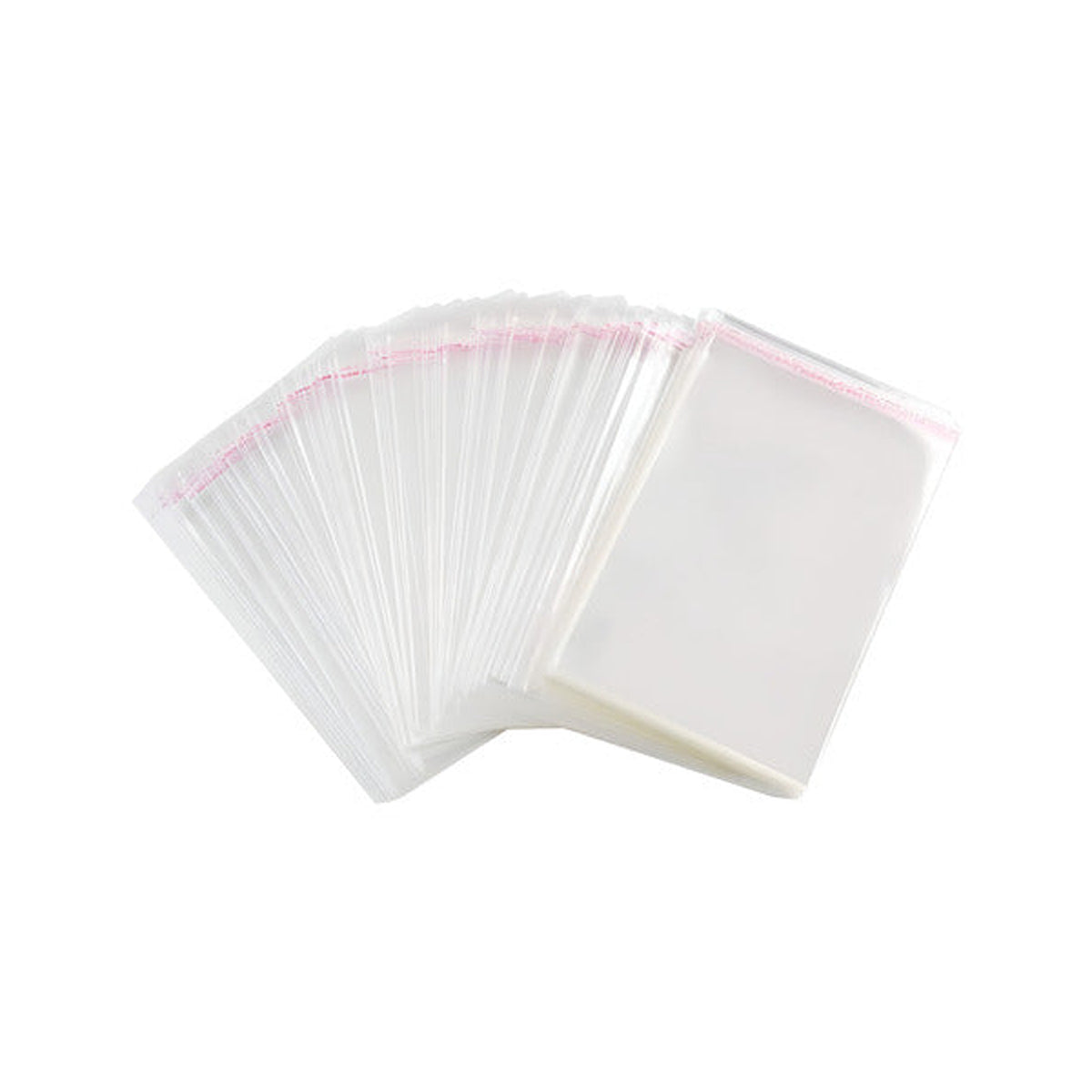 Bolsa Celofán Transparente Con Adhesivo 28x45cm Blanco, 200 Unidades