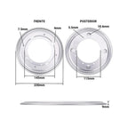 Base Giratoria Redonda Acero 23 cm Gris