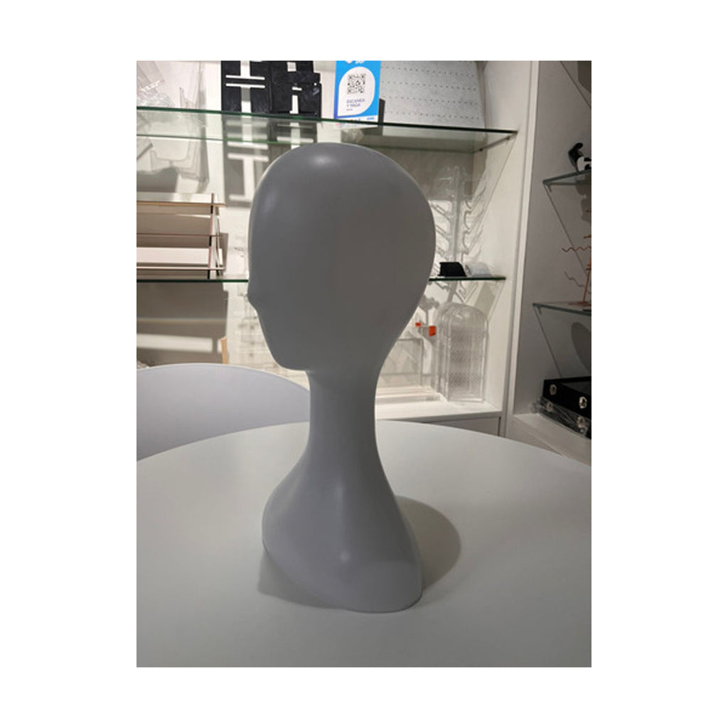 Cabeza Maniquí Exhibidora Pelucas Sombreros Color Blanco