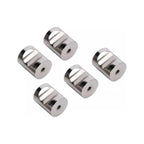 Pack 6 Tirador Perilla Balin + Tornillo Plateado Lisa