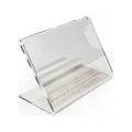 Portaprecios Compartimiento Acrílico 10x15cm Blanco. 4 Unidades