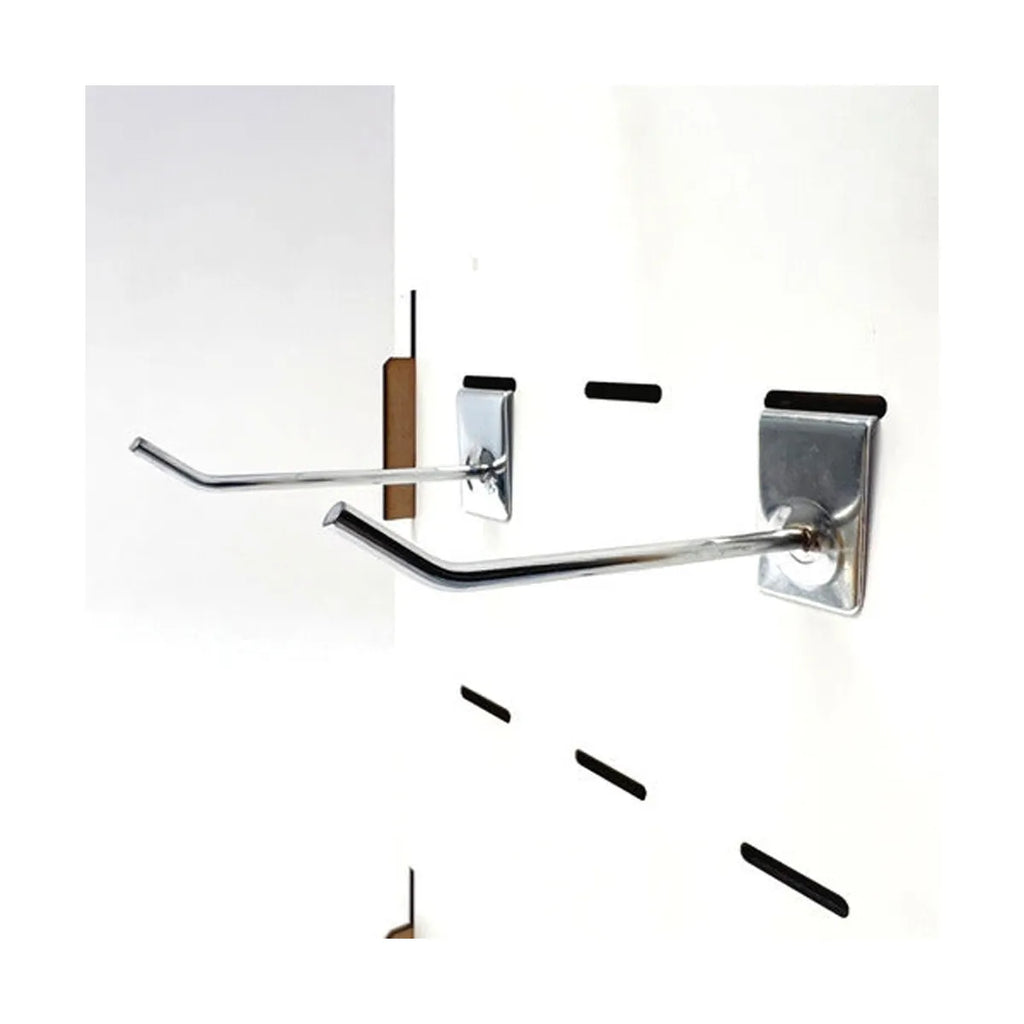 Exhibidor Desarmable P/mostrador 20x50cm + 40 Ganchos 10cm Blanco