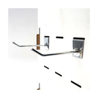 Exhibidor Desarmable P/mostrador 20x50cm + 40 Ganchos 10cm Blanco