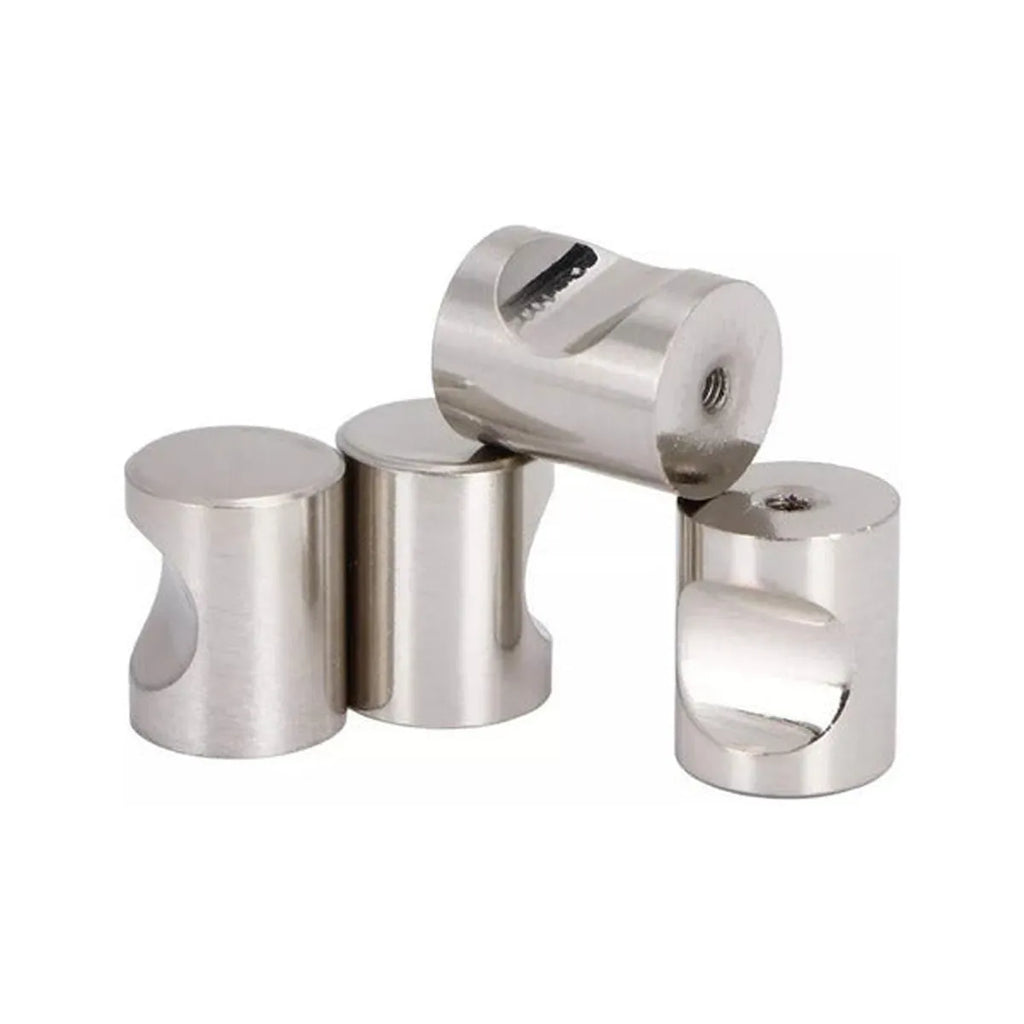 Pack 2 Tirador Perilla Balin + Tornillo Plateado Lisa