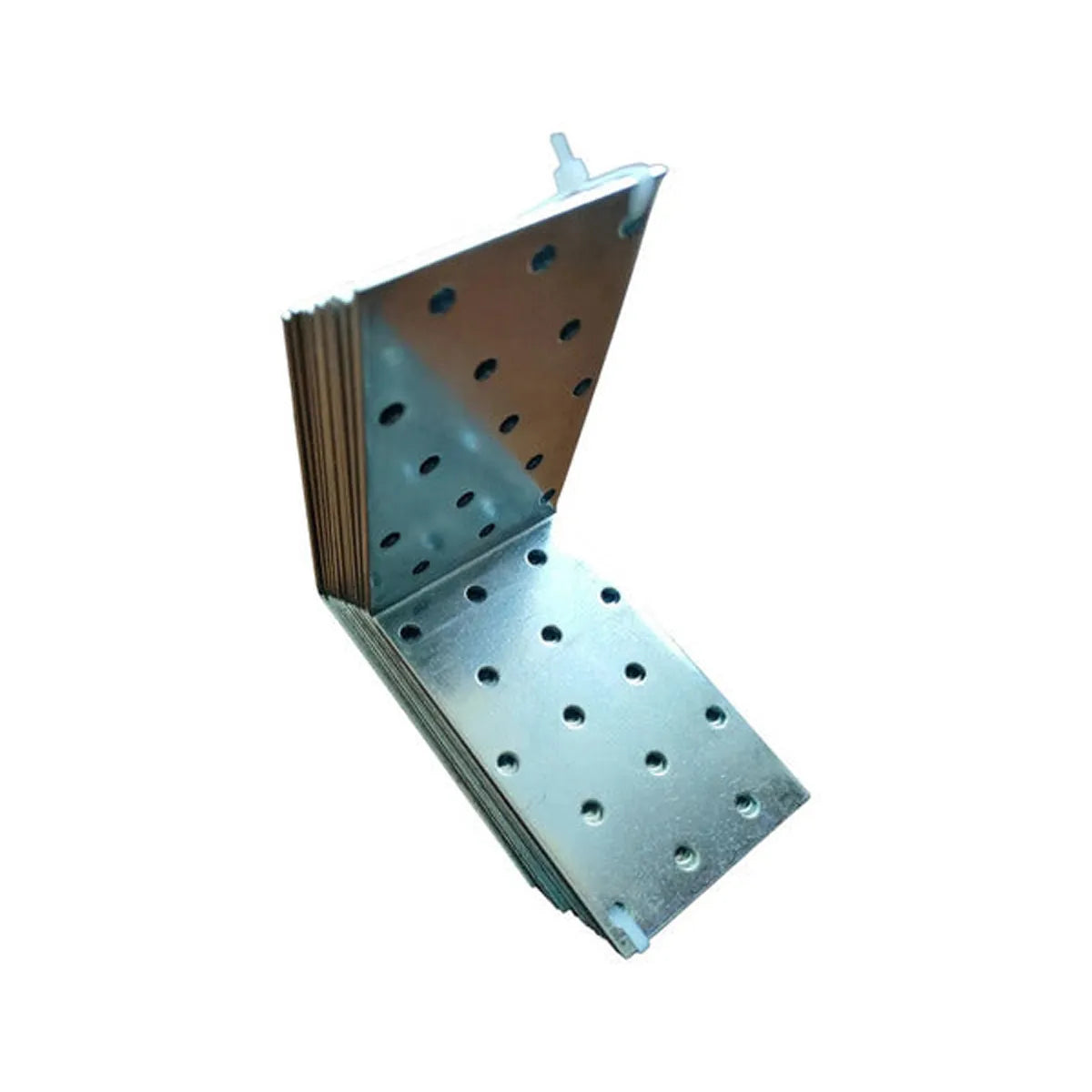 Pack 12 Escuadras Soporte Esquinero Muebles 100x100x60x2mm Plateado