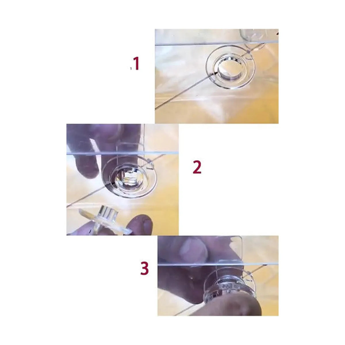 Cerradura De Acrilico (pack 6 Cerraduras) Transparente