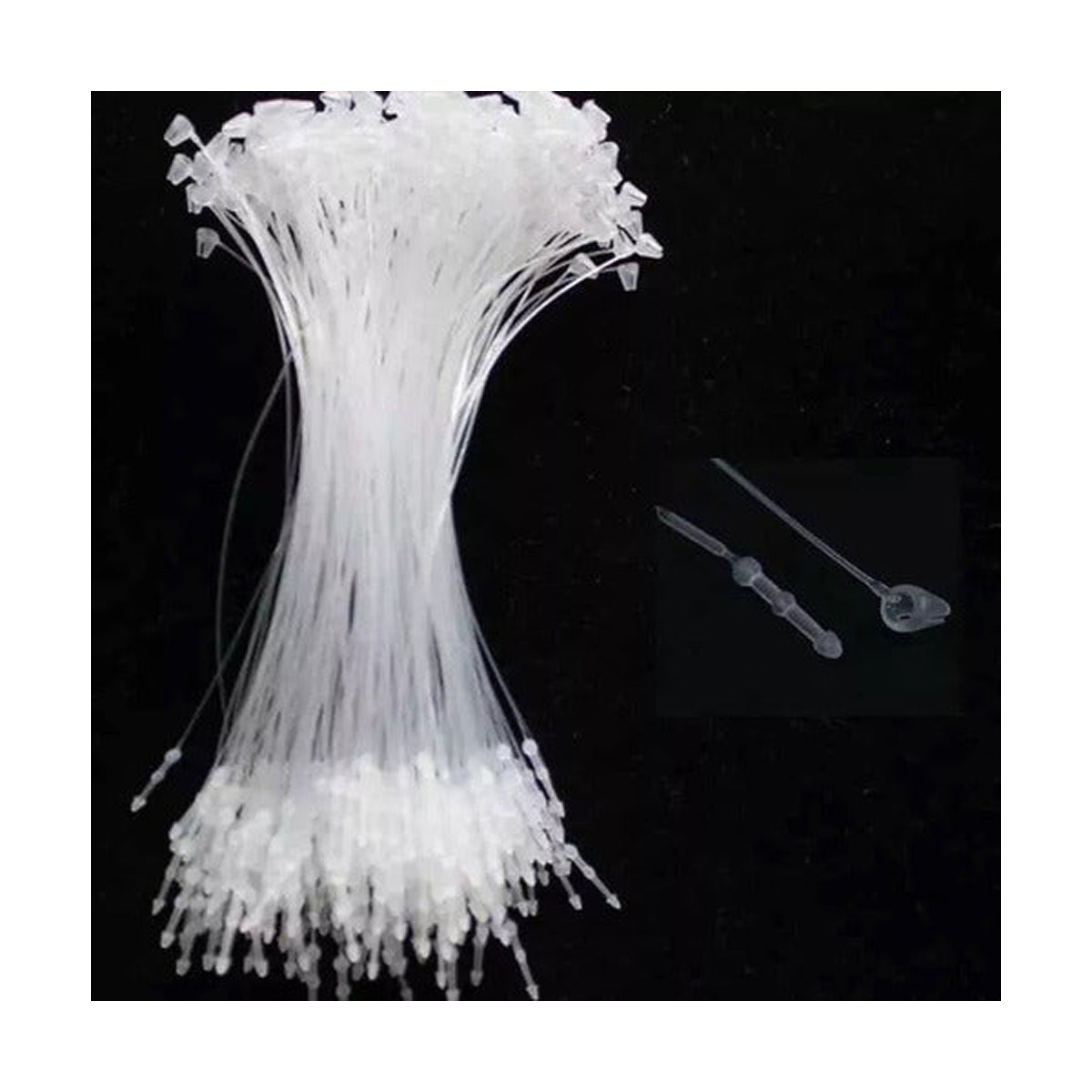 Hilos De Seguridad Plásticos Para Etiquetas 75mm Blanco, 1000 Unidades