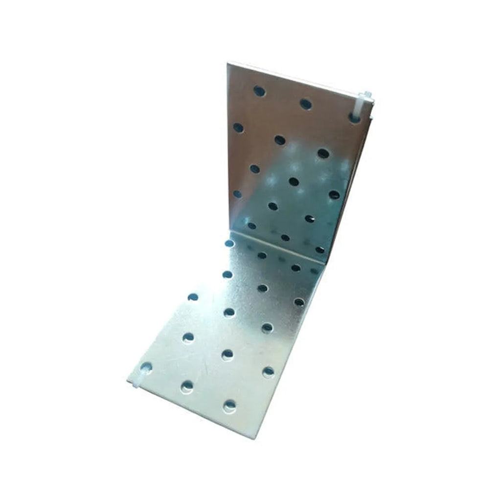 Pack 12 Escuadras Soporte Esquinero Muebles 100x100x60x2mm Plateado
